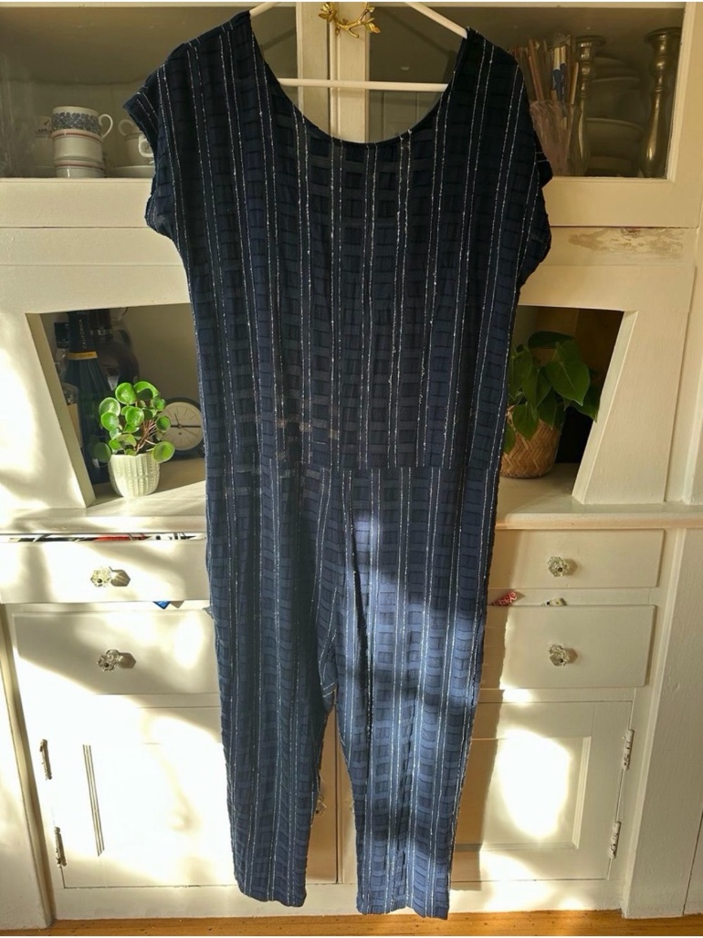 Ace & Jig Compass Turnaround Jumpsuit Romper Jumper Navy Blue Sz S